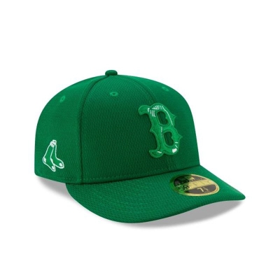 Boston Red Sox Gorra | New Era MLB St Patricks Day Low Profile 59fifty Fitted Cap Mexico - Verdes